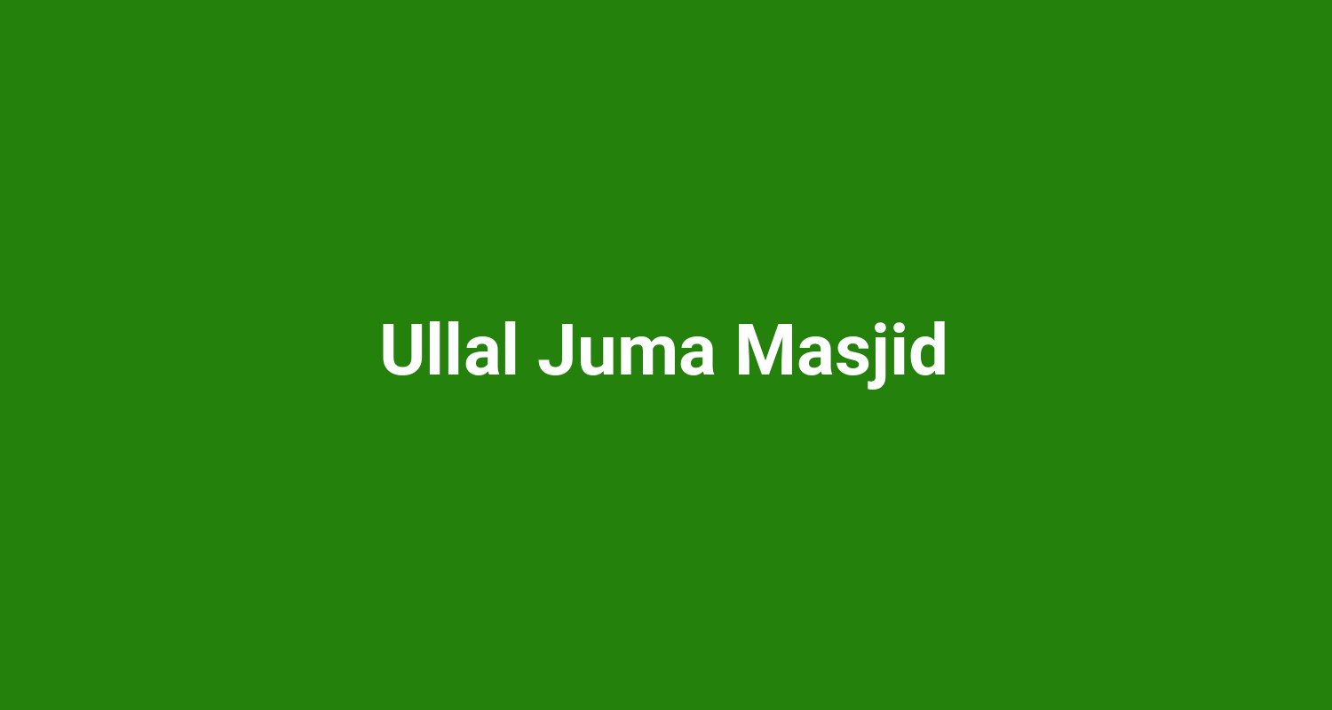 Ullal Juma Masjid