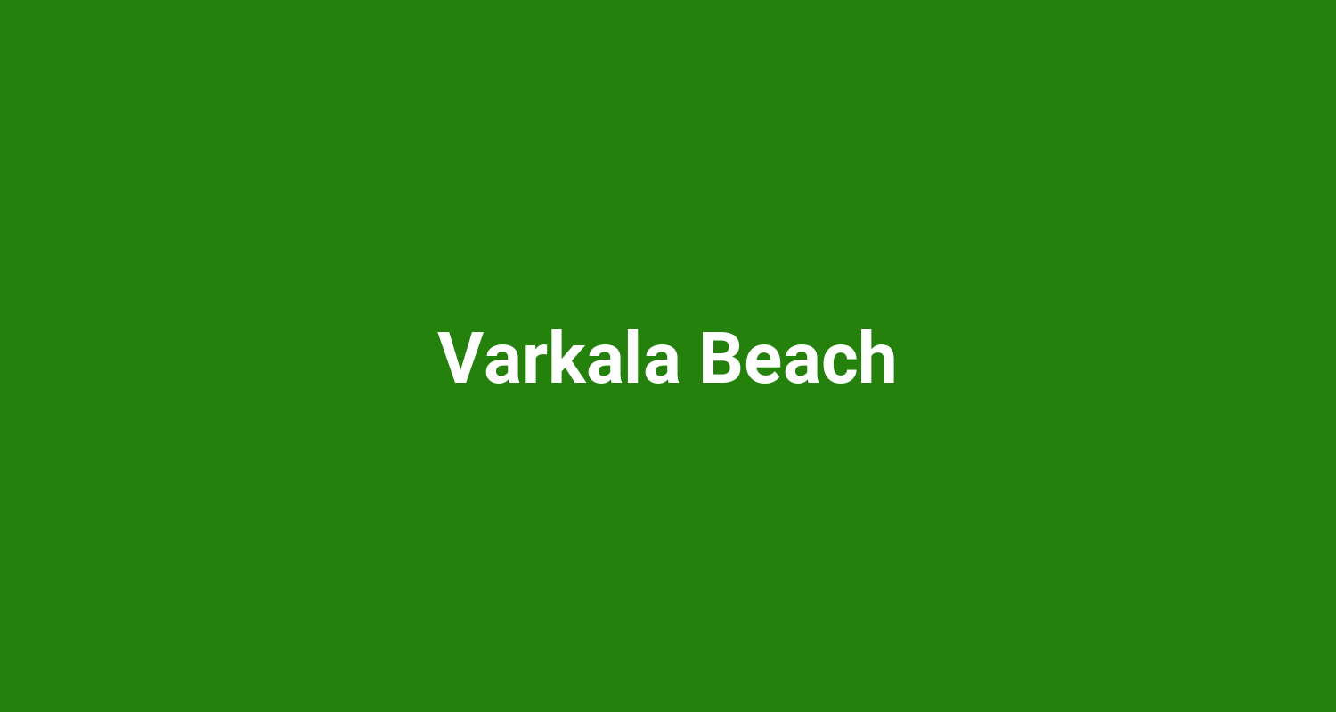 Varkala Beach