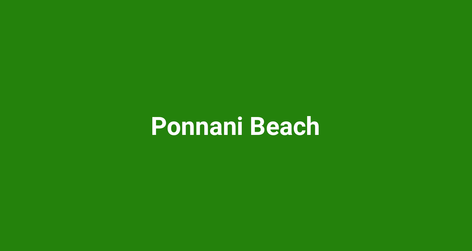 Ponnani Beach