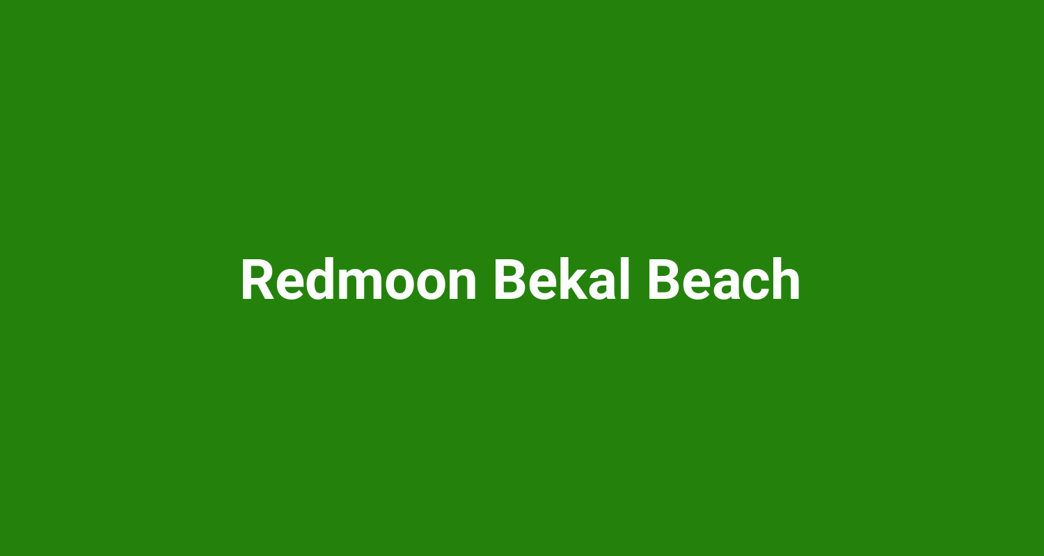 Redmoon Bekal Beach