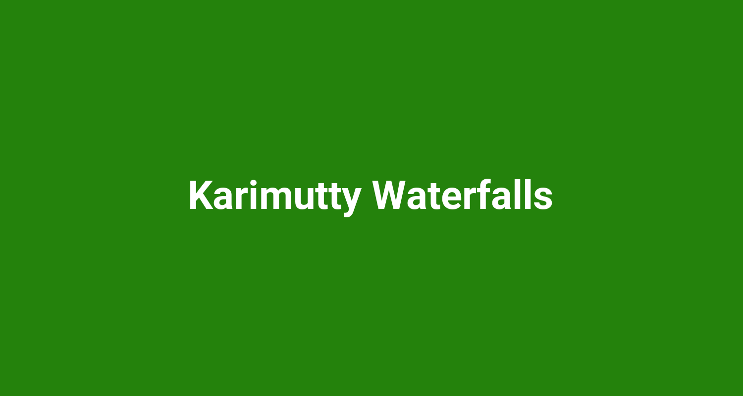Karimutty Waterfalls