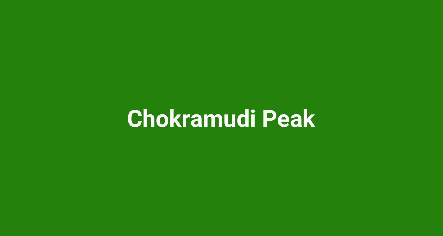 Chokramudi Peak