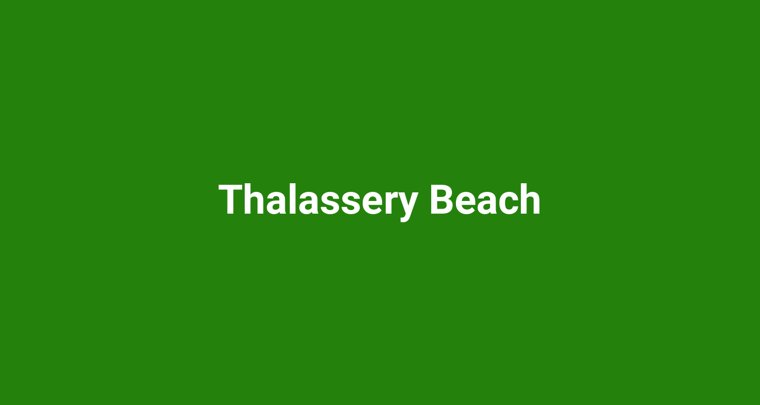 Thalassery Beach
