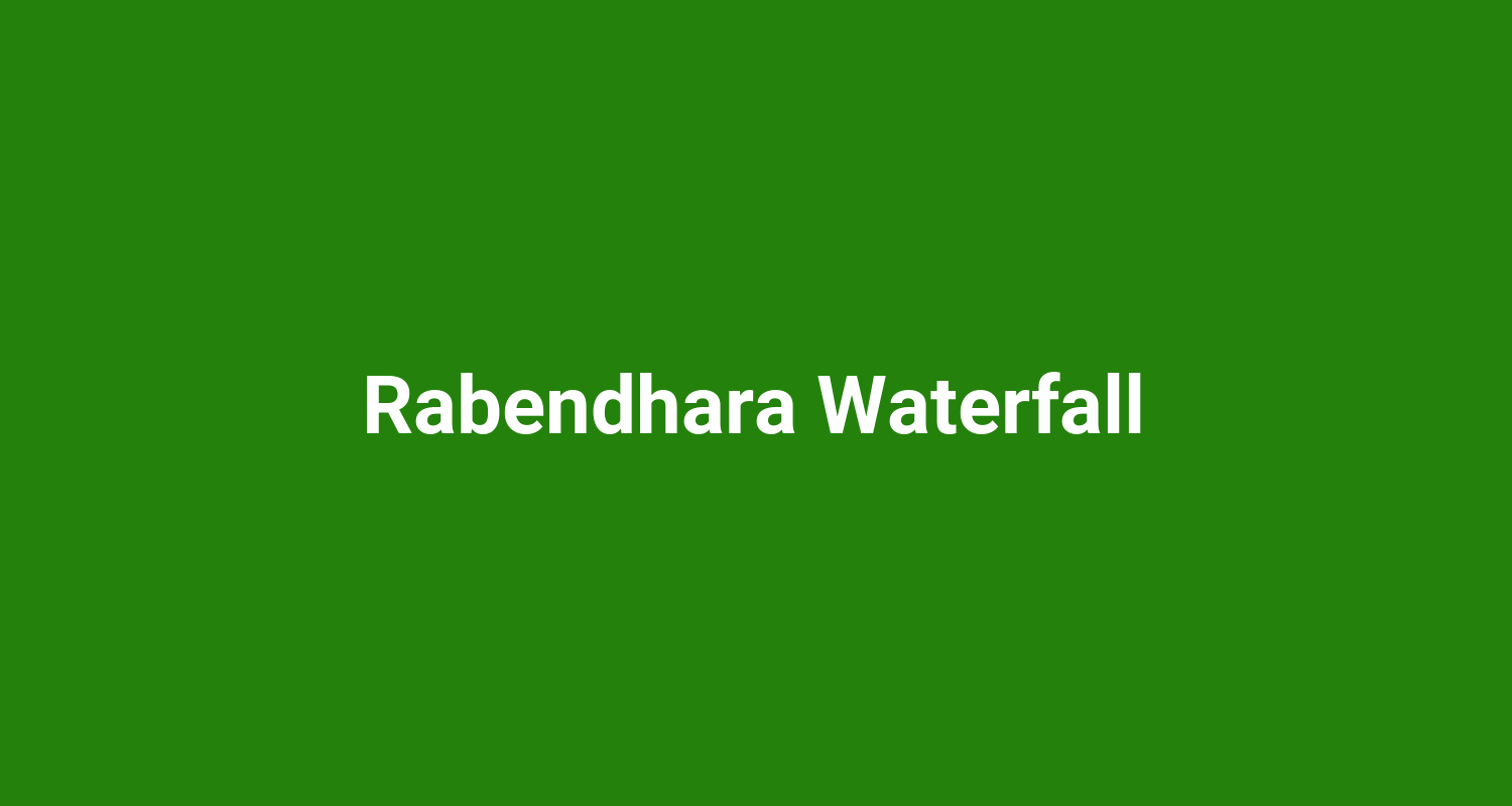 Rabendhara Waterfall
