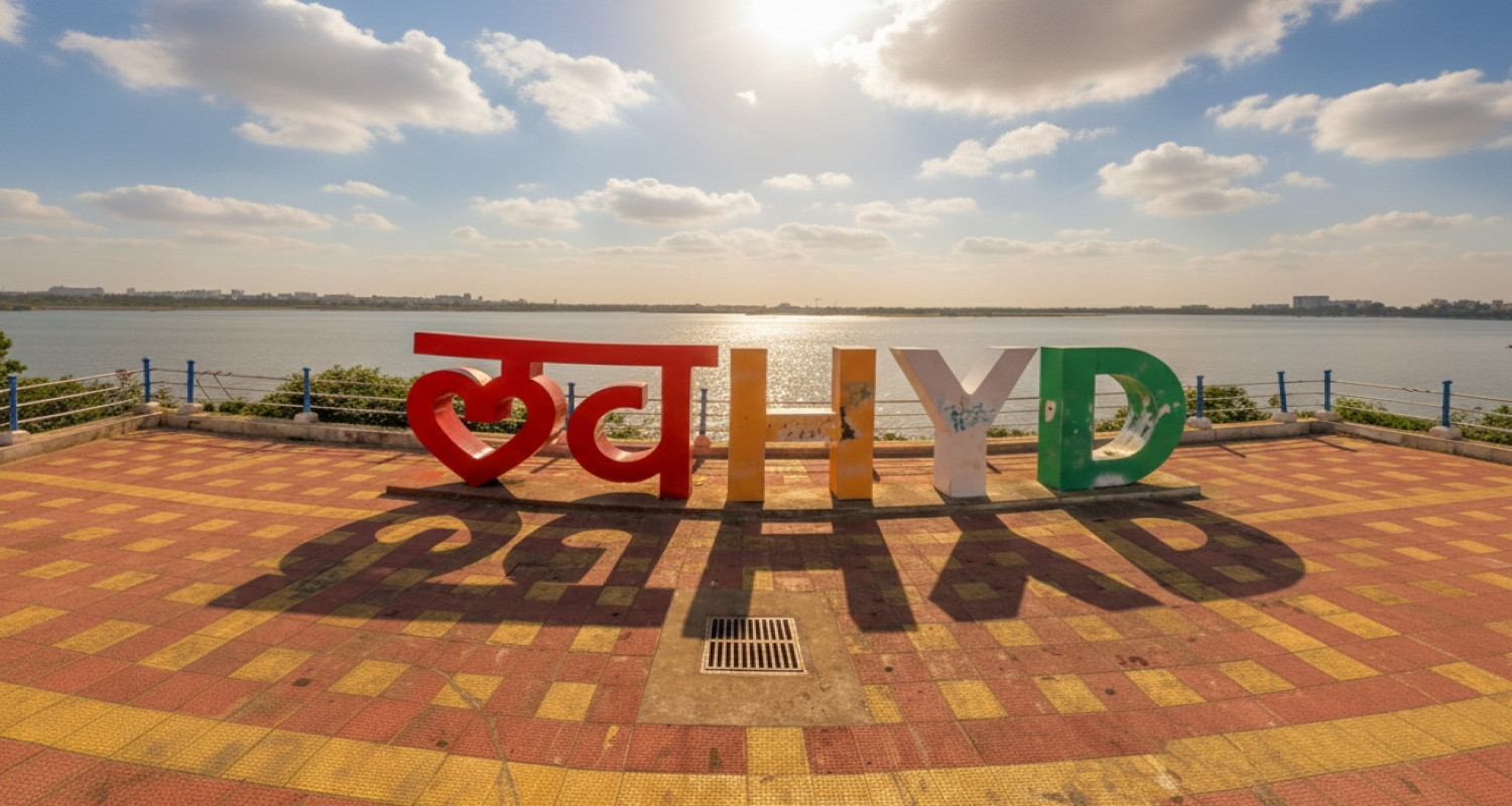 Love Hyderabad Sculpture