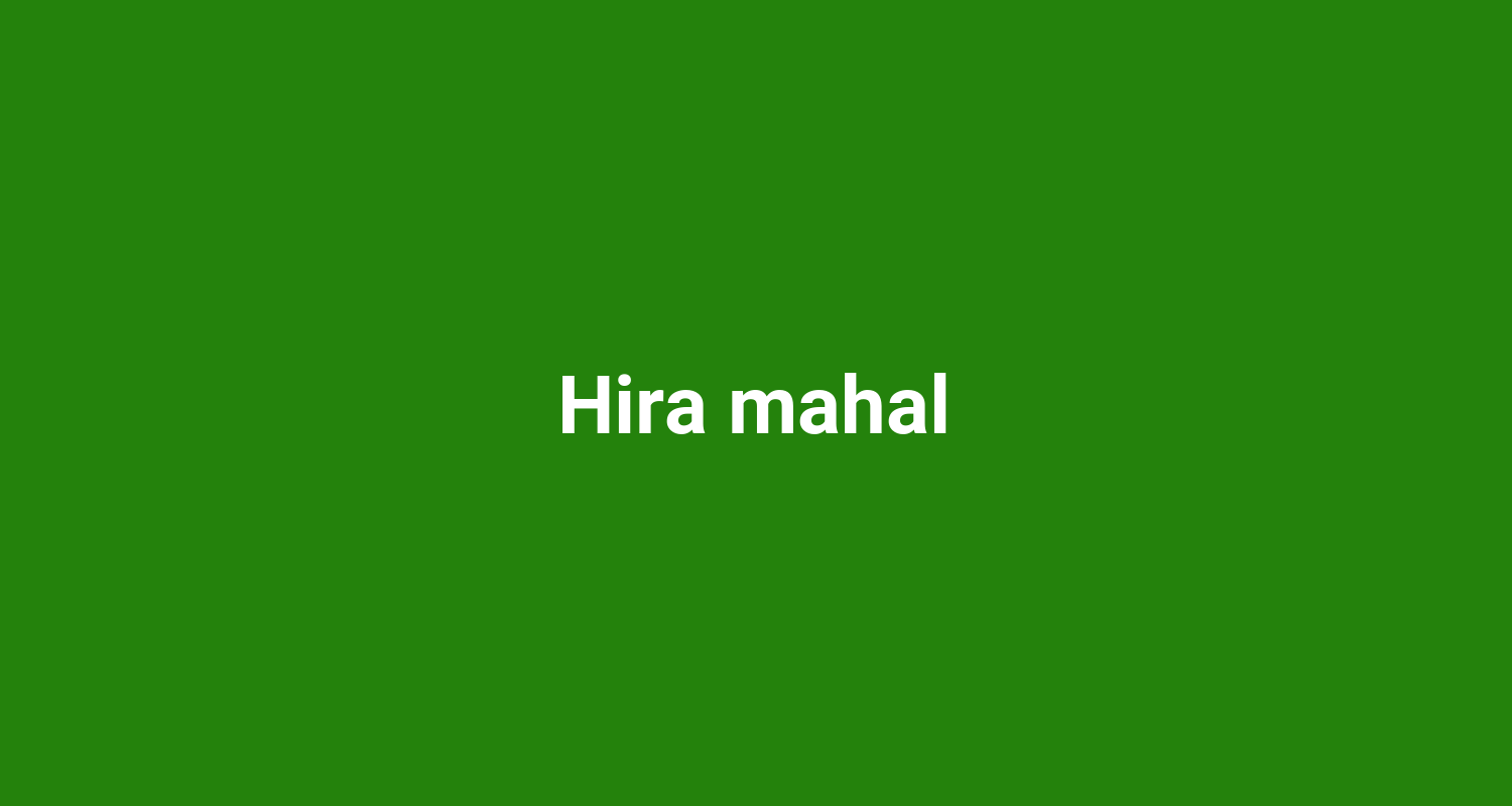 Hira mahal