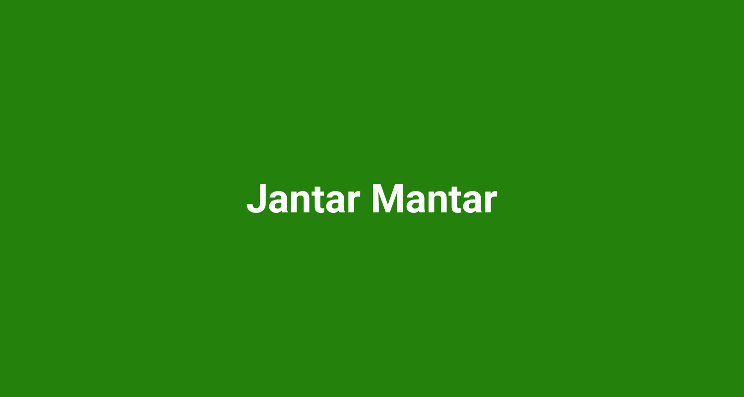 Jantar Mantar