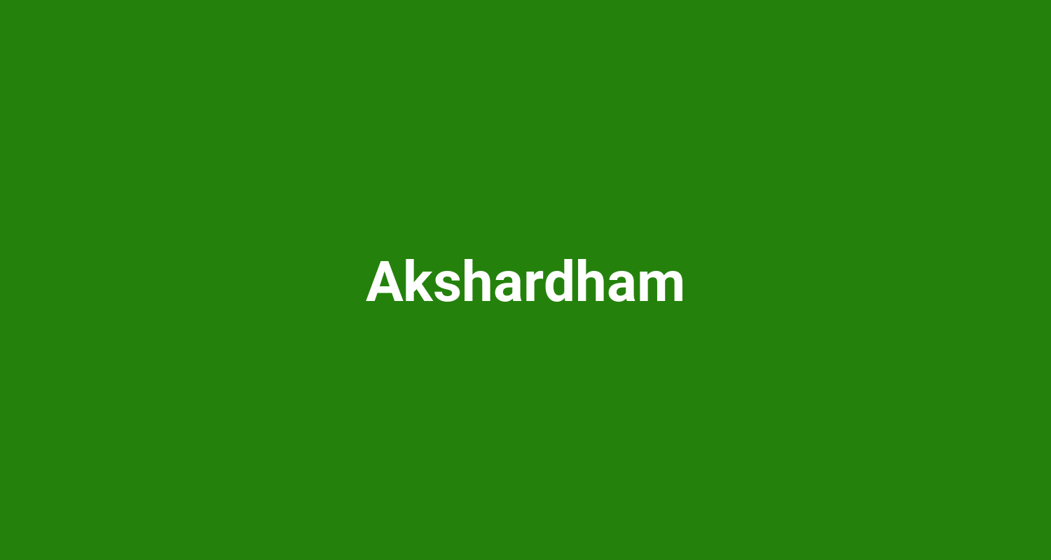Akshardham