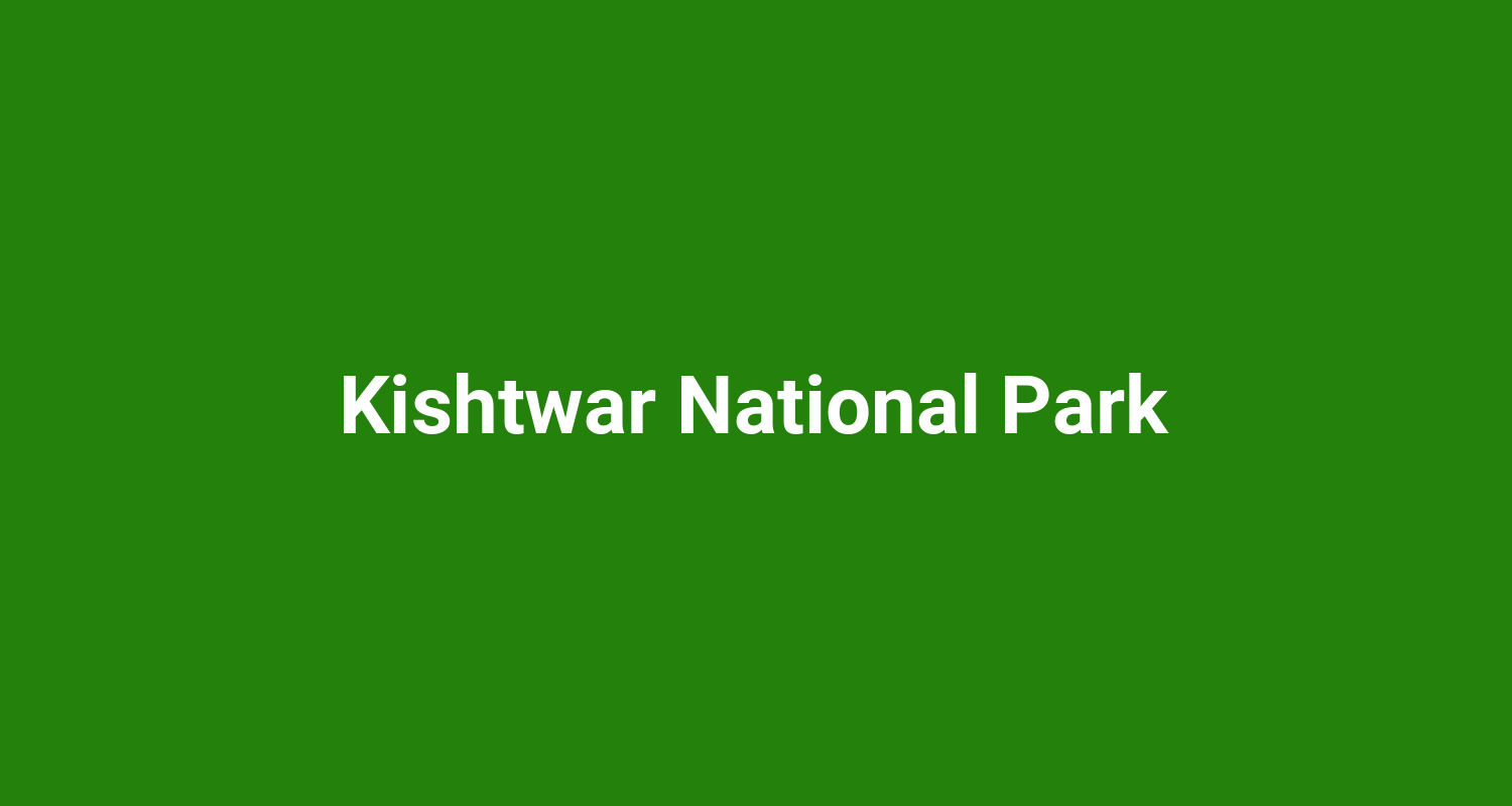 Kishtwar National Park