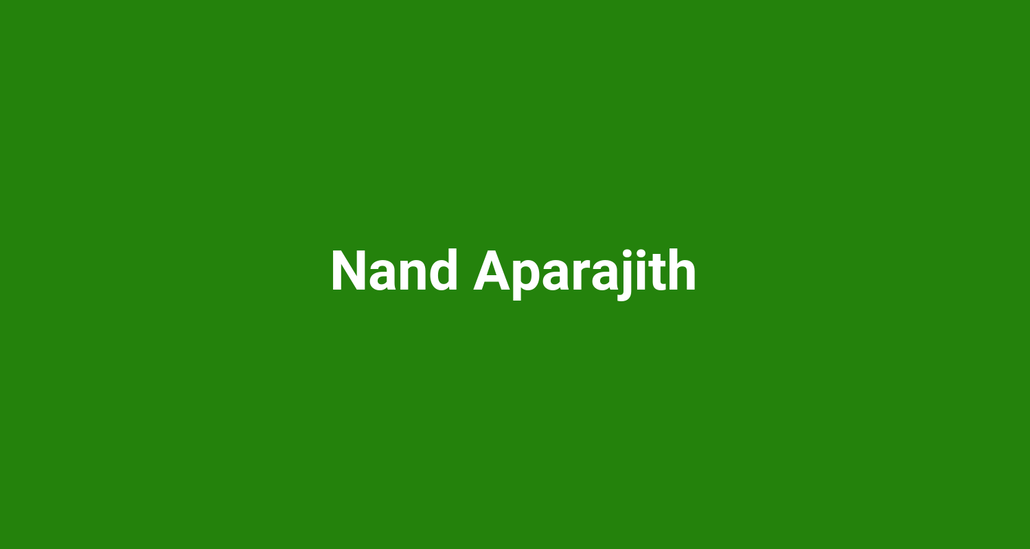 Nand Aparajith