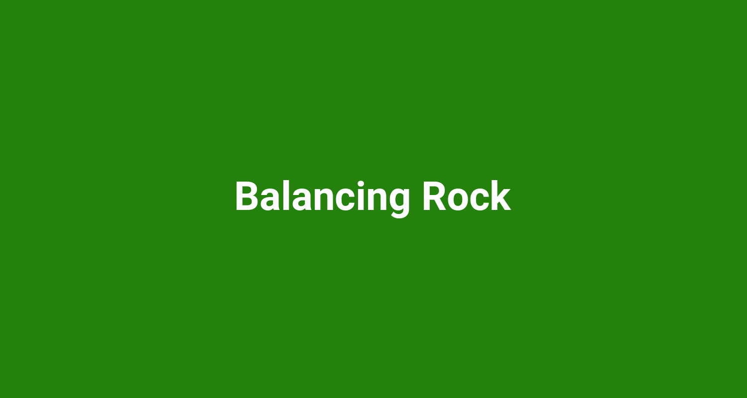 Balancing Rock