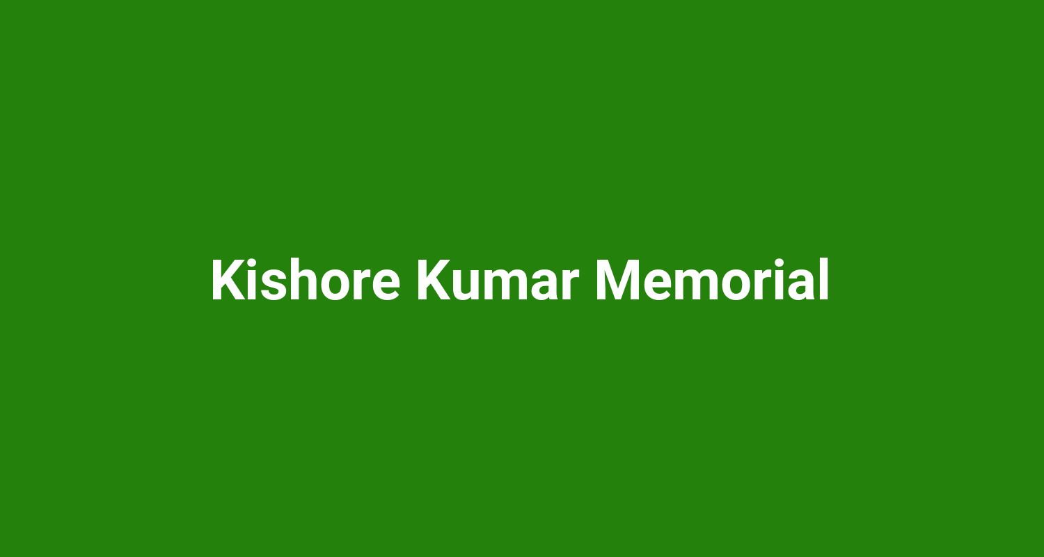 Kishore Kumar Memorial