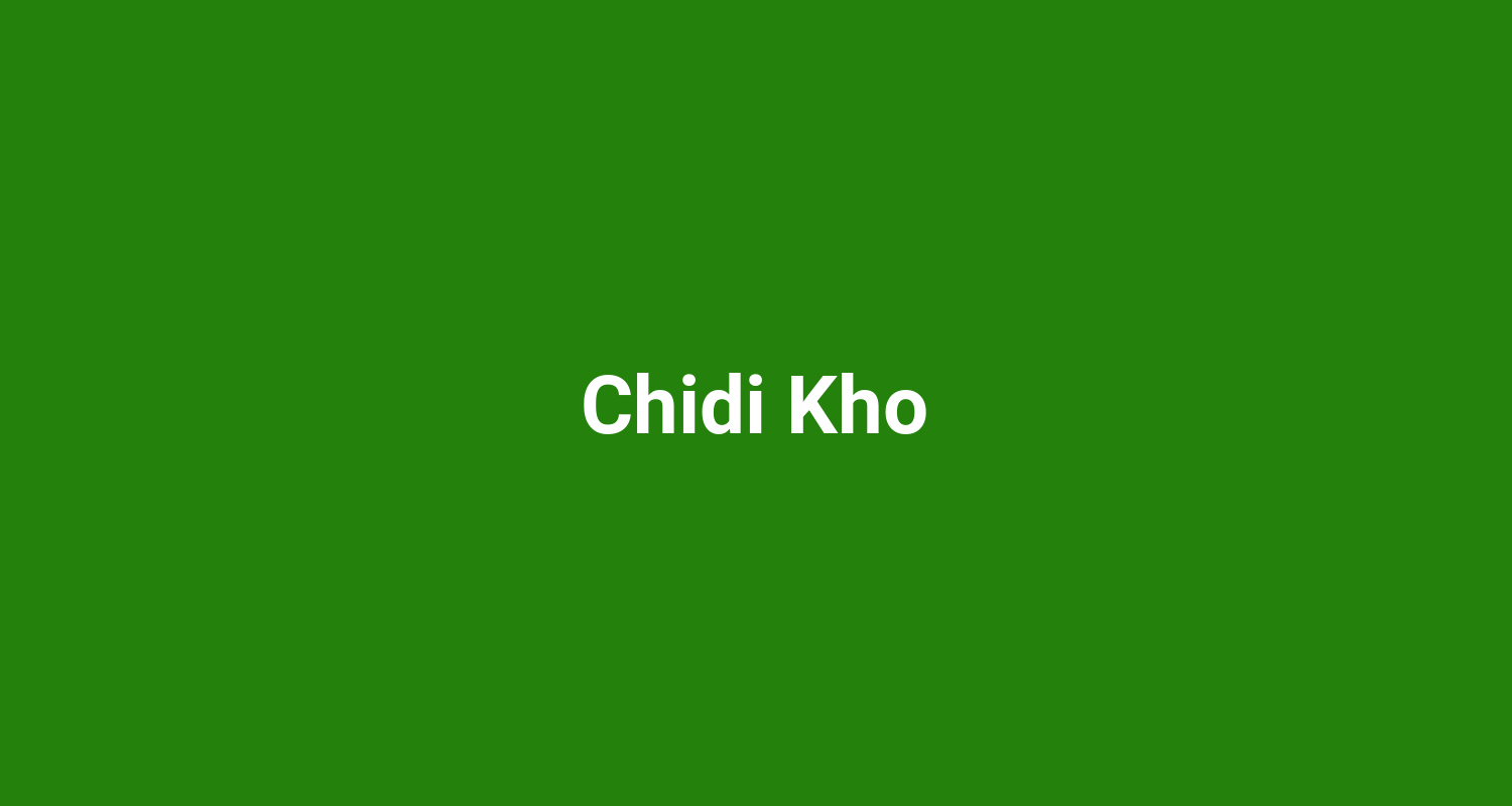 Chidi Kho