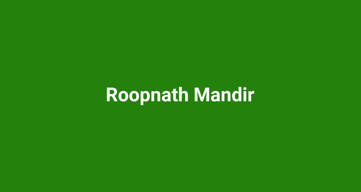 Roopnath Mandir