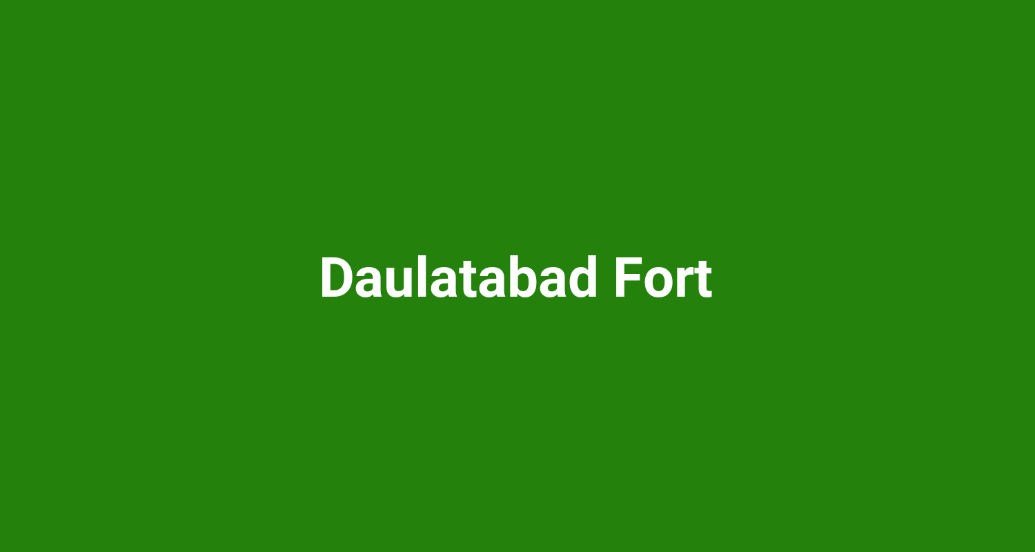 Daulatabad Fort