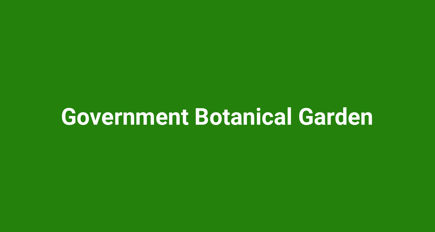 Government Botanical Garden