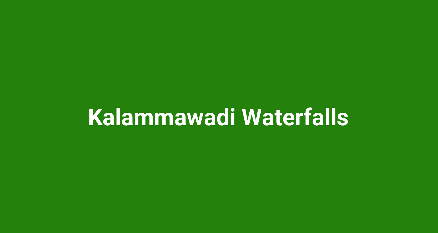 Kalammawadi Waterfalls