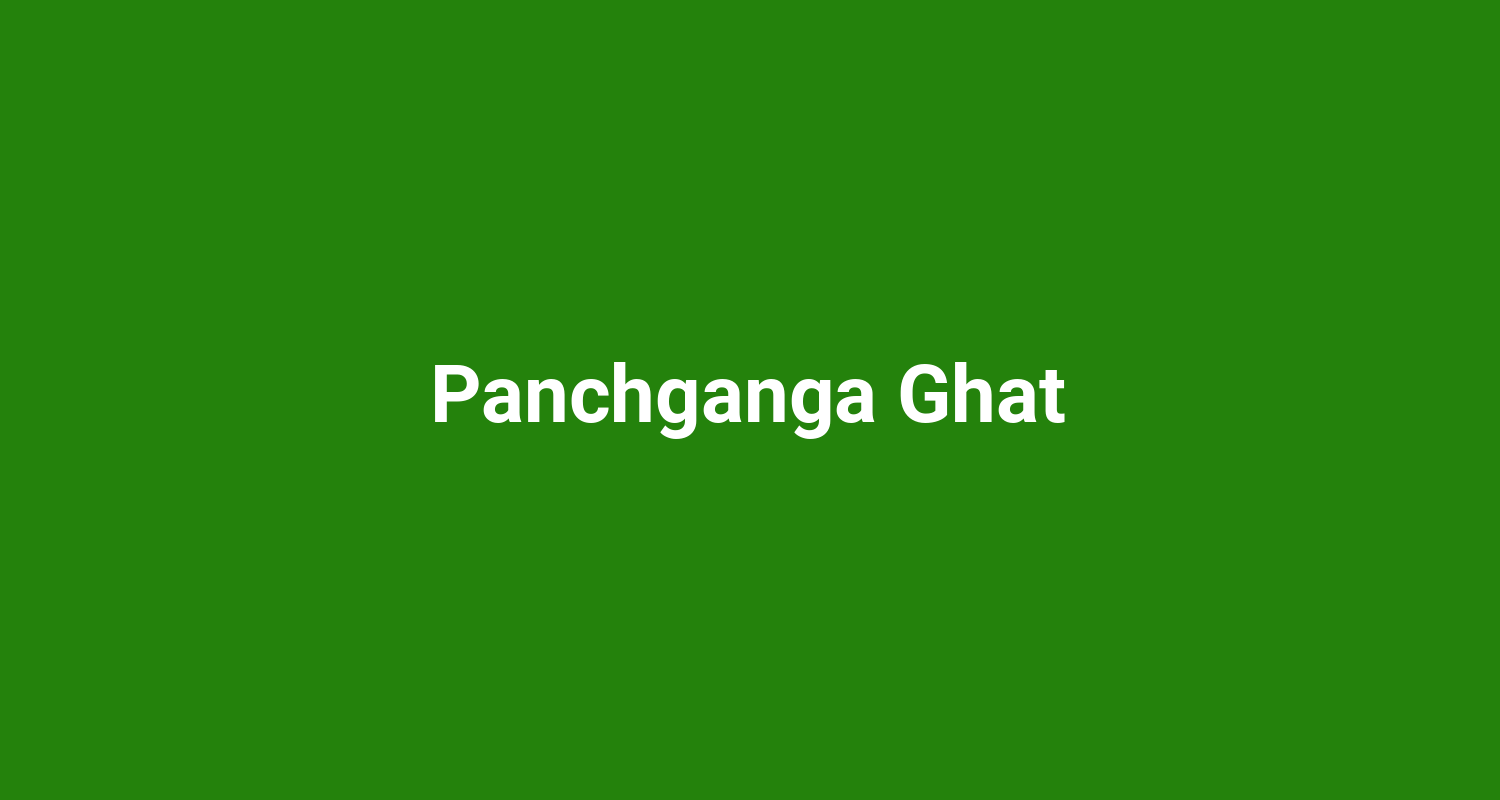 Panchganga Ghat