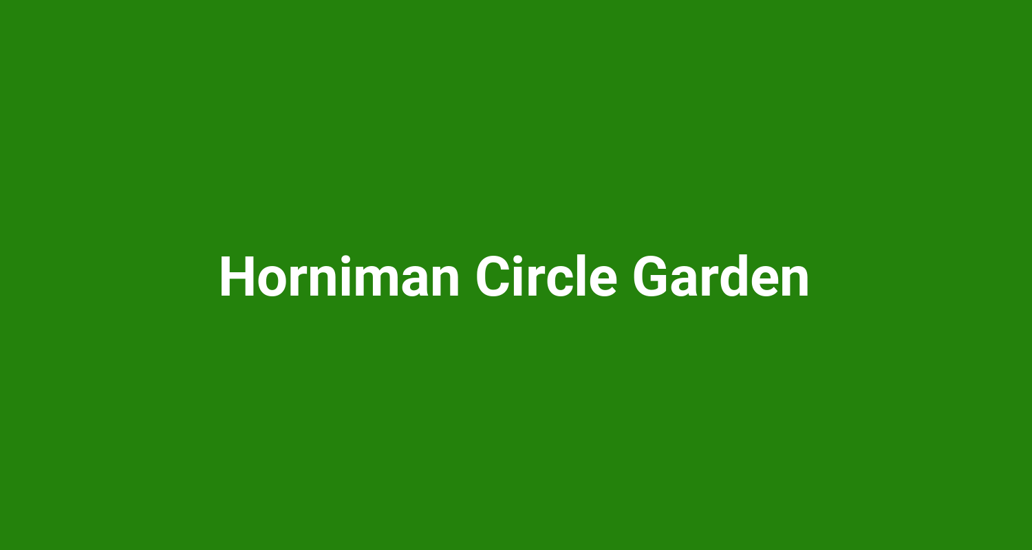 Horniman Circle Garden