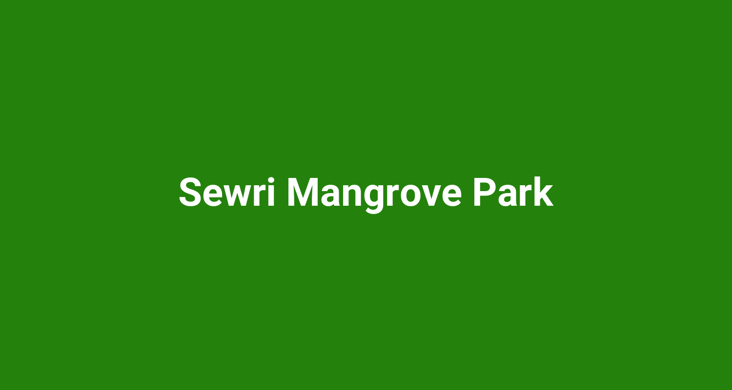 Sewri Mangrove Park