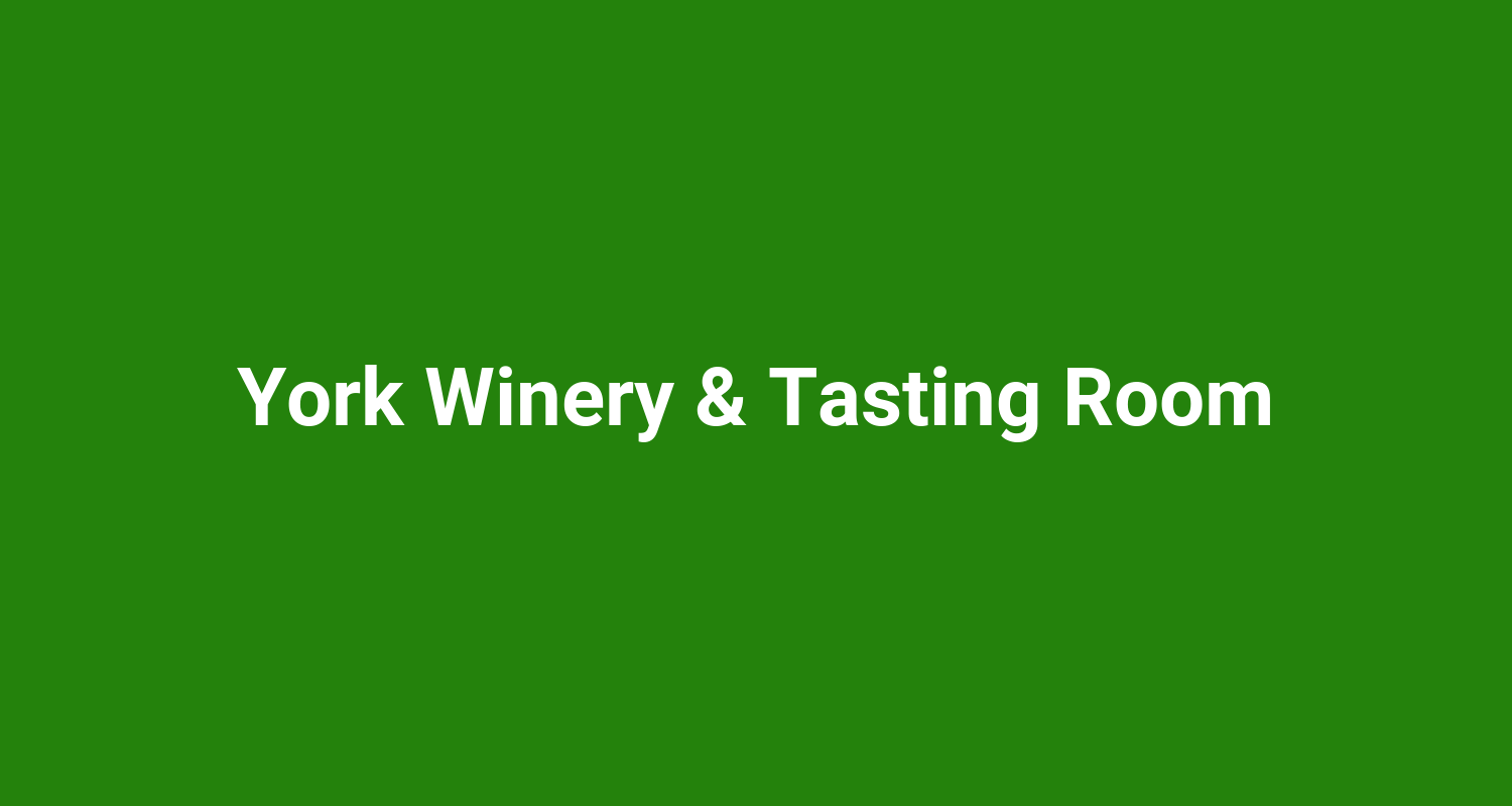 York Winery  Tasting Room