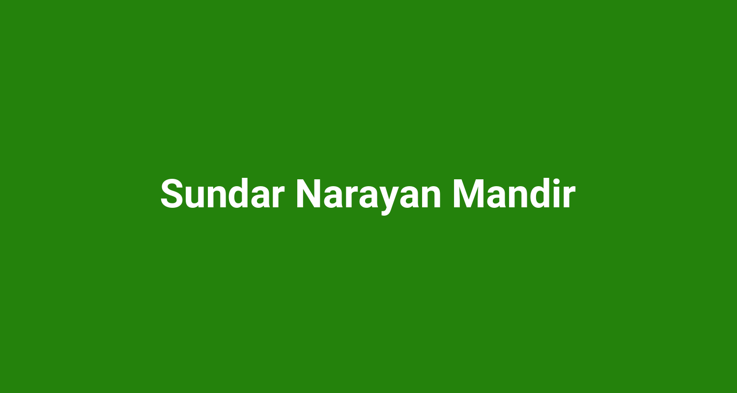 Sundar Narayan Mandir