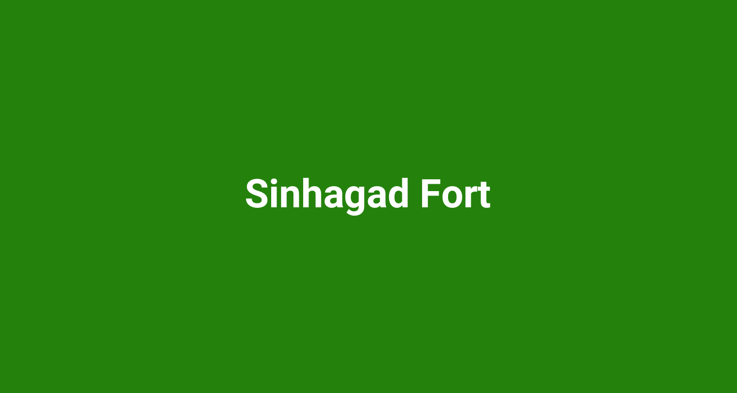 Sinhagad Fort