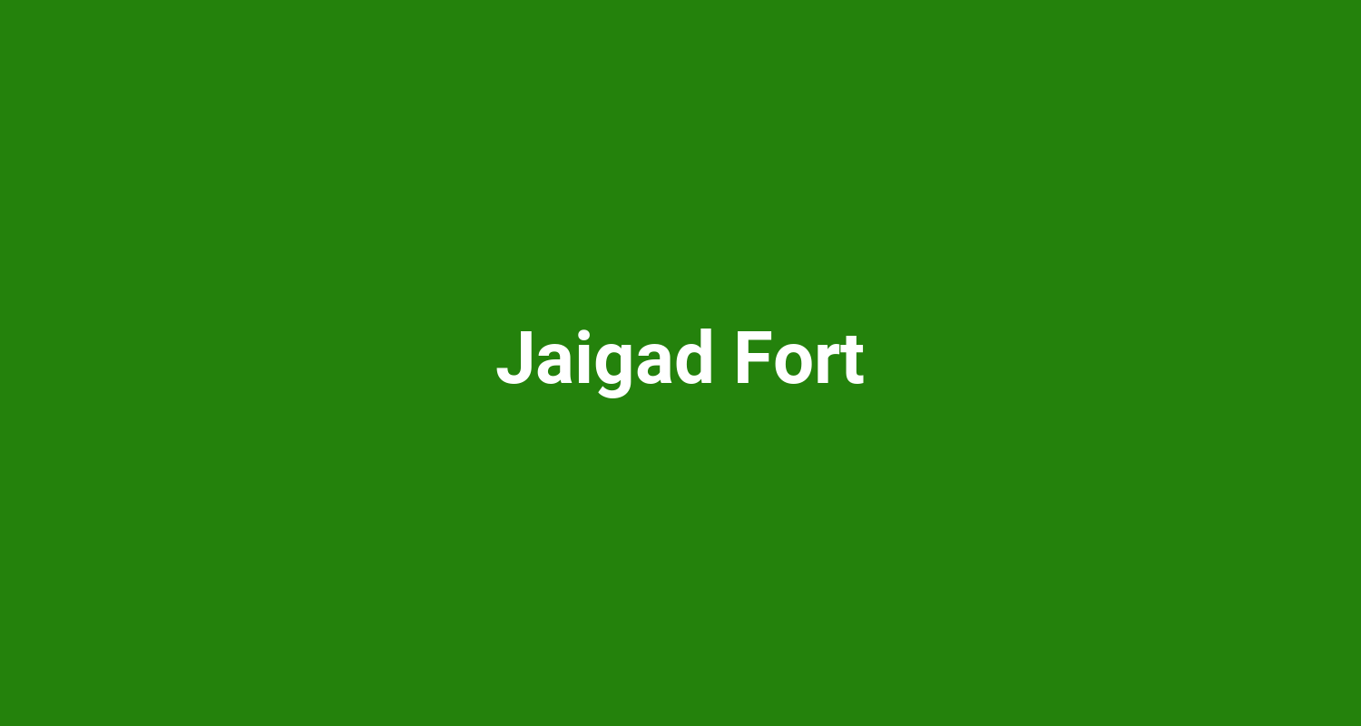 Jaigad Fort