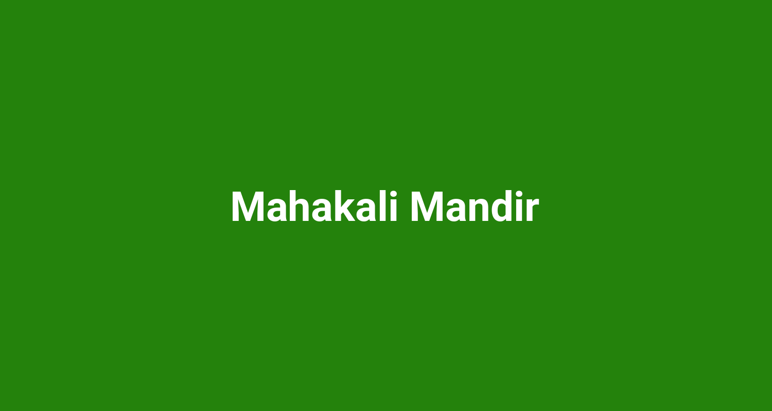 Mahakali Mandir