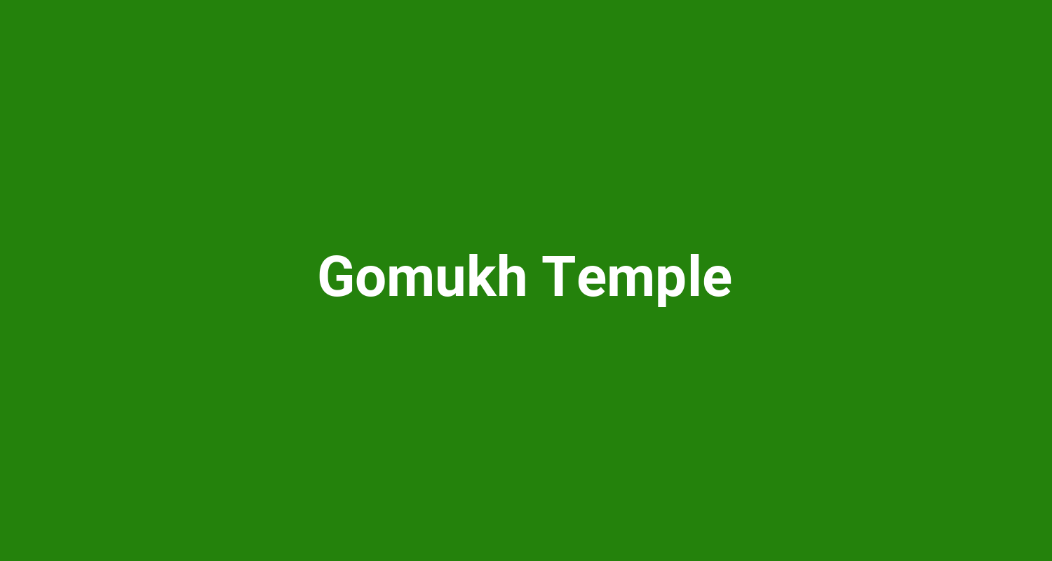 Gomukh Temple