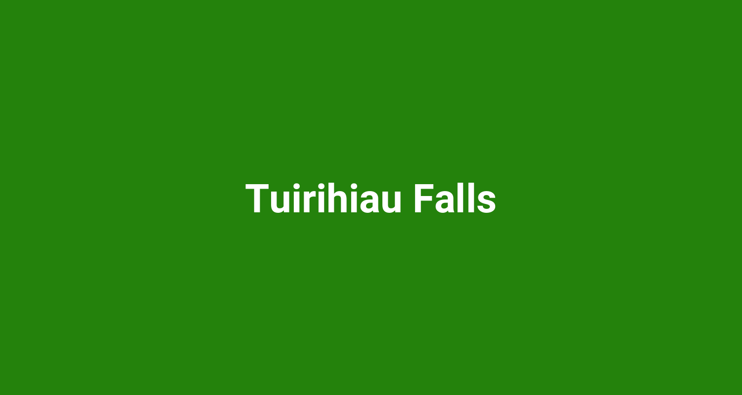 Tuirihiau Falls
