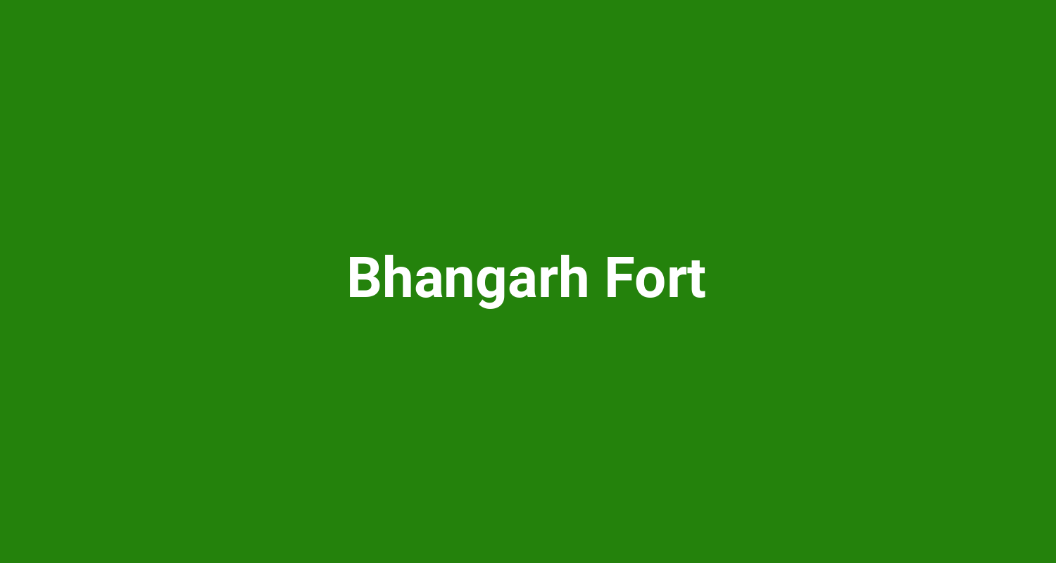 Bhangarh Fort