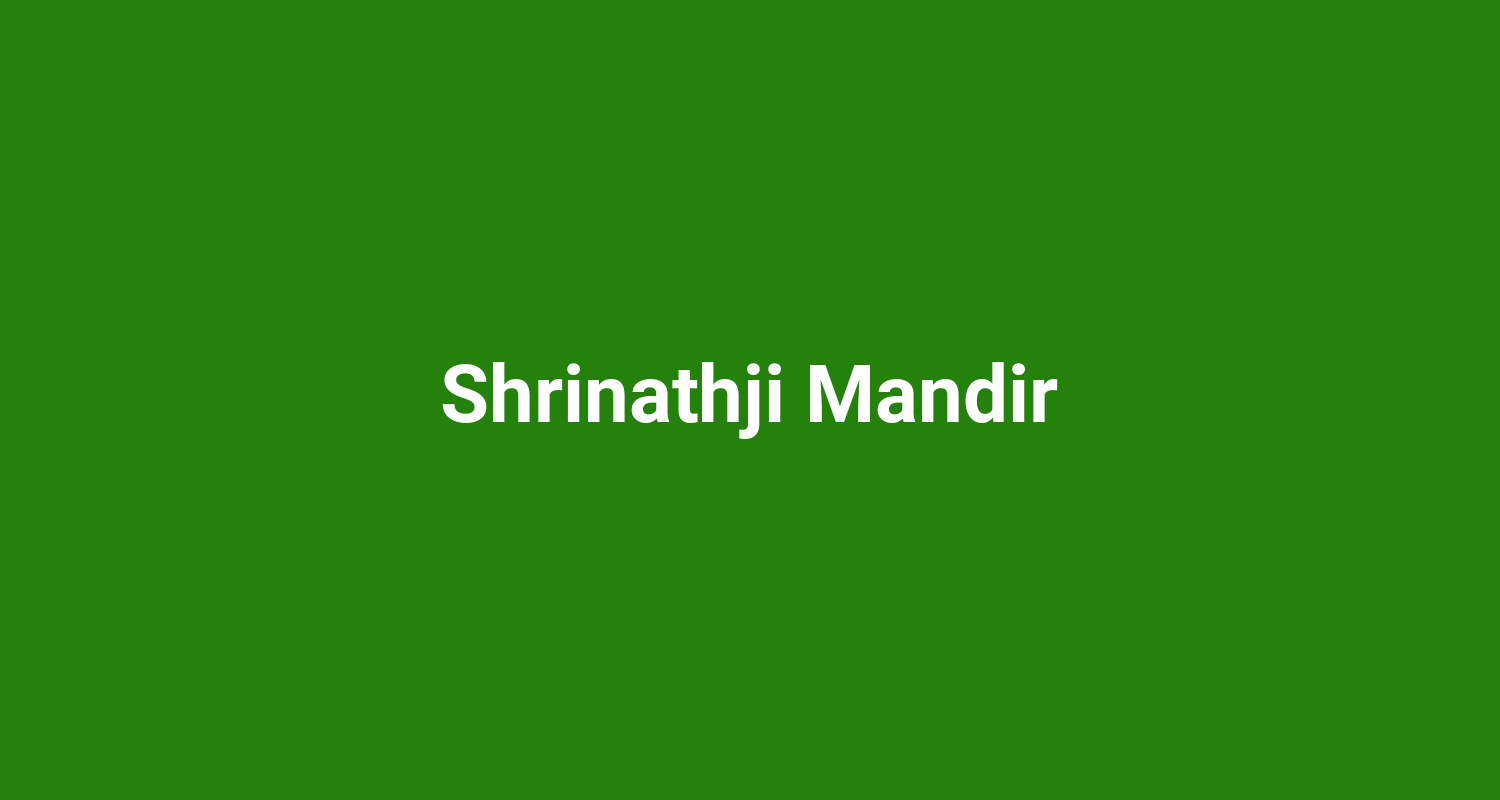 Shrinathji Mandir