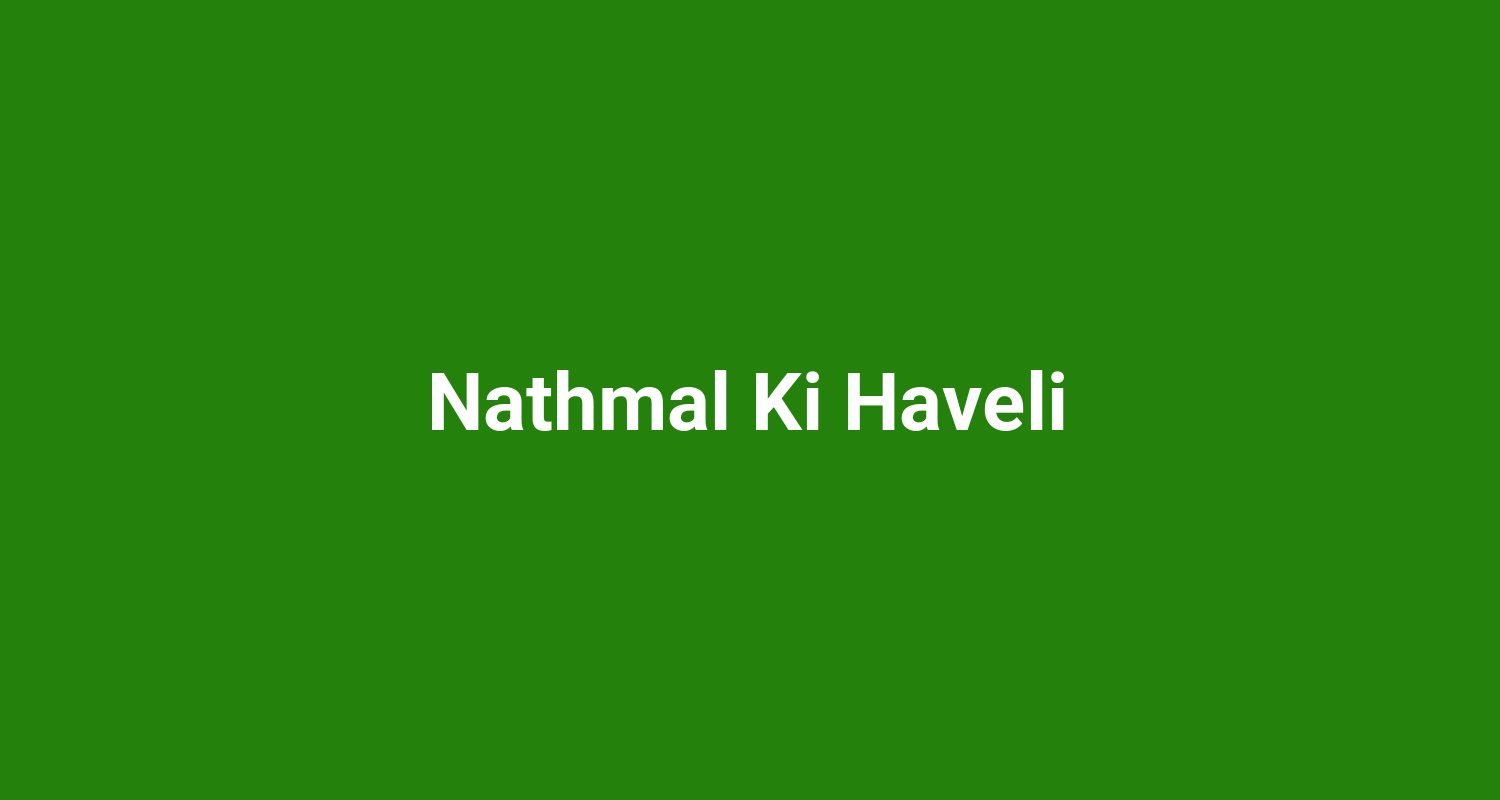 Nathmal Ki Haveli