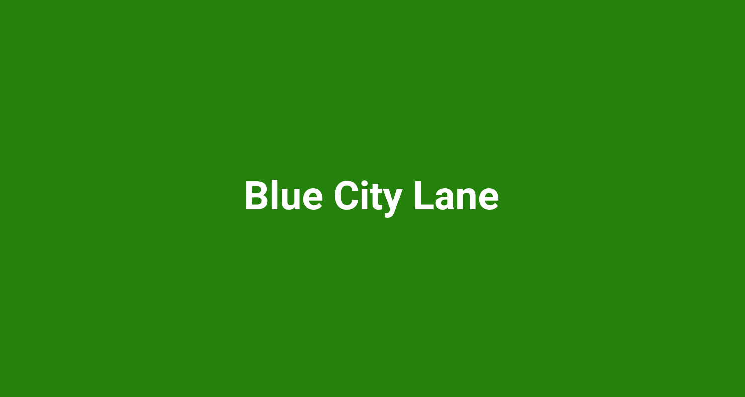 Blue City Lane