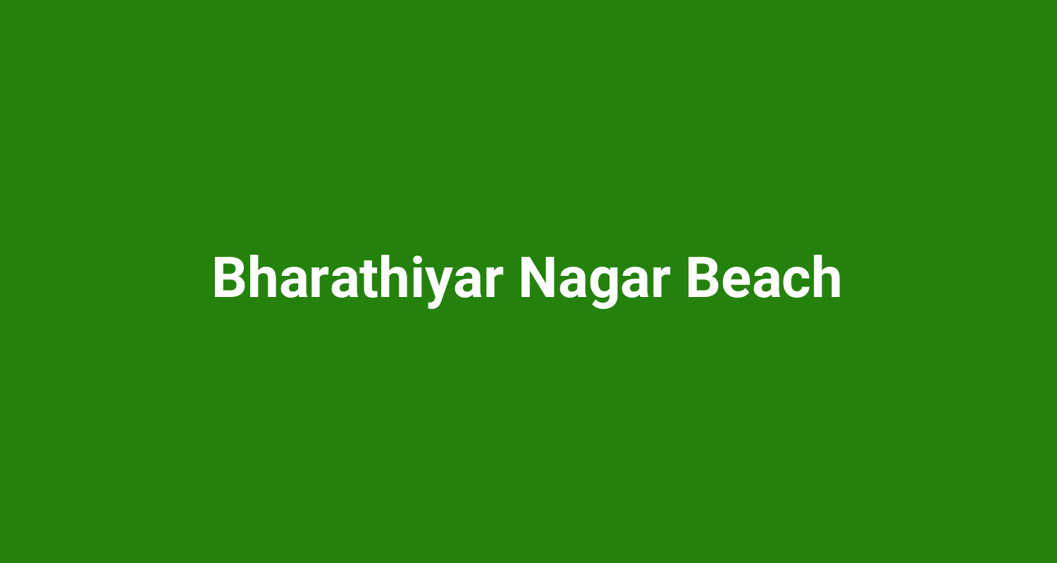 Bharathiyar Nagar Beach