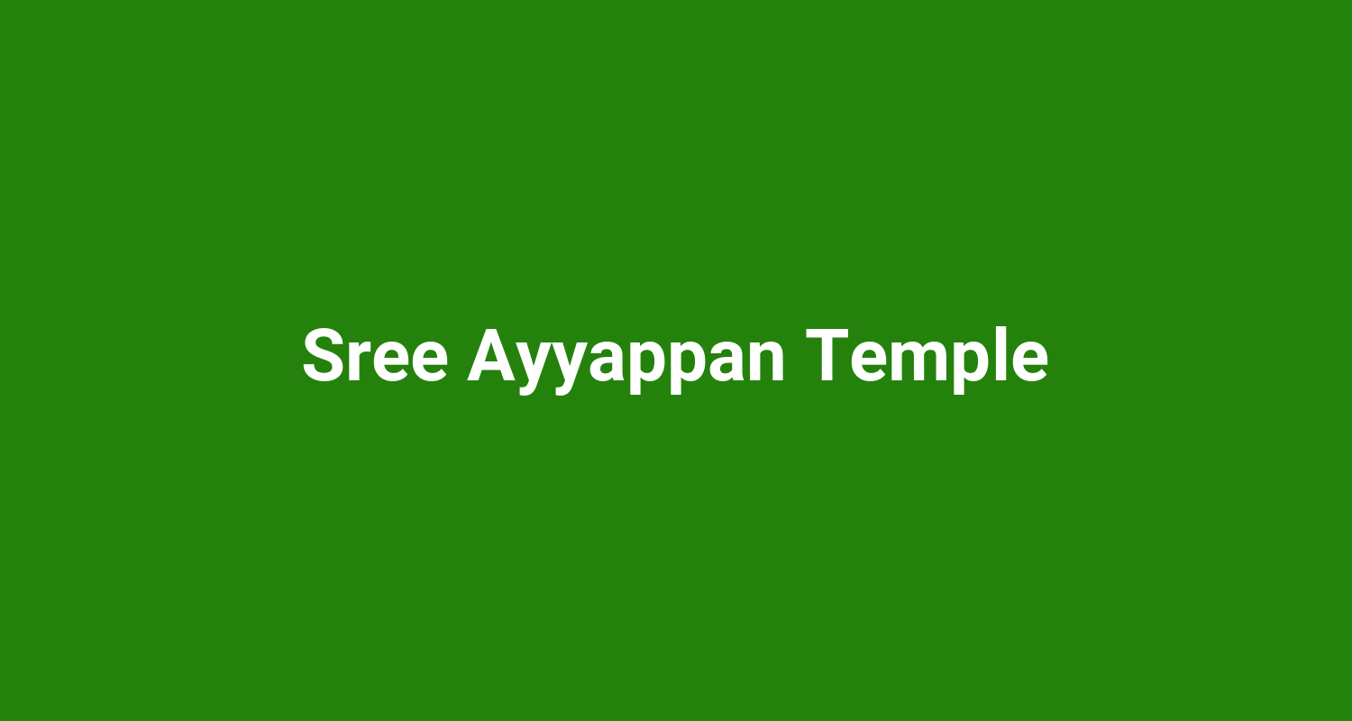 Sree Ayyappan Temple