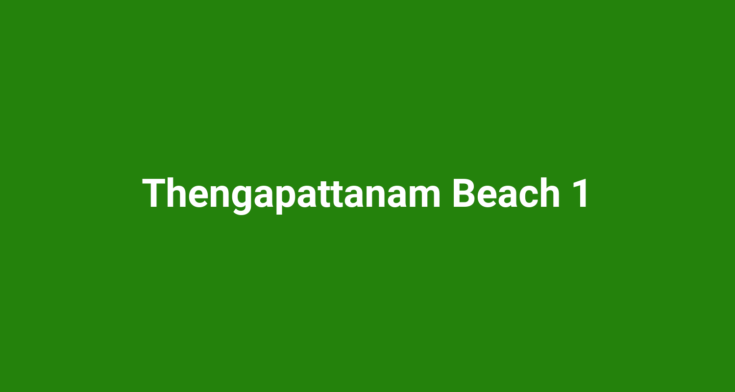 Thengapattanam Beach 1