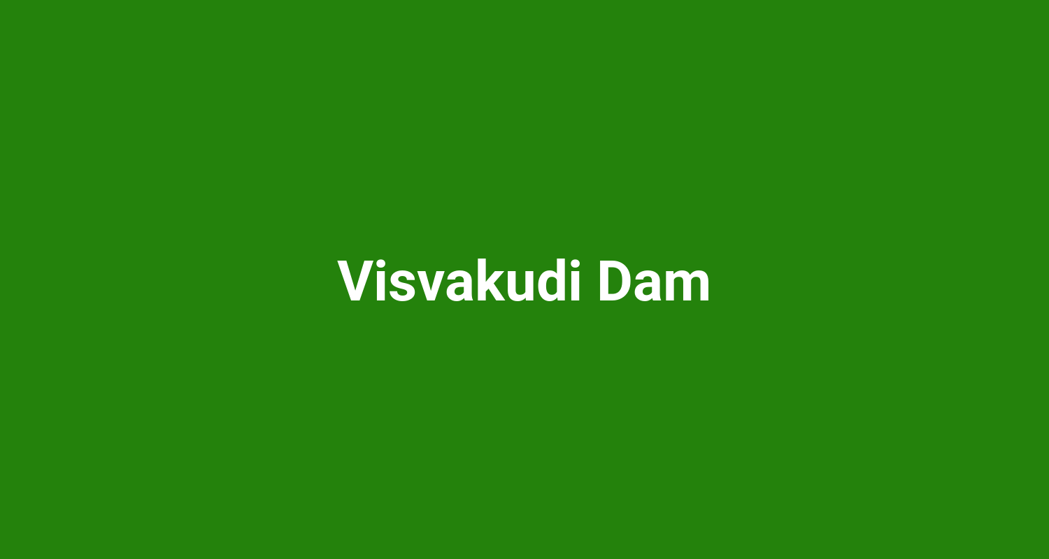 Visvakudi Dam