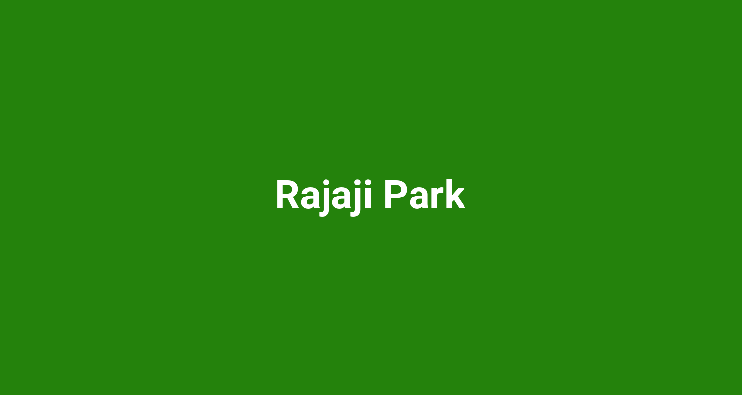 Rajaji Park