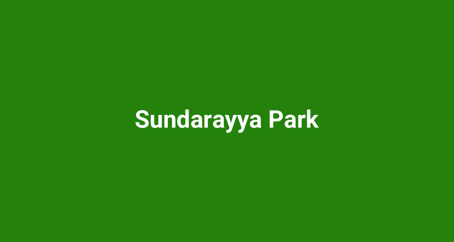 Sundarayya Park