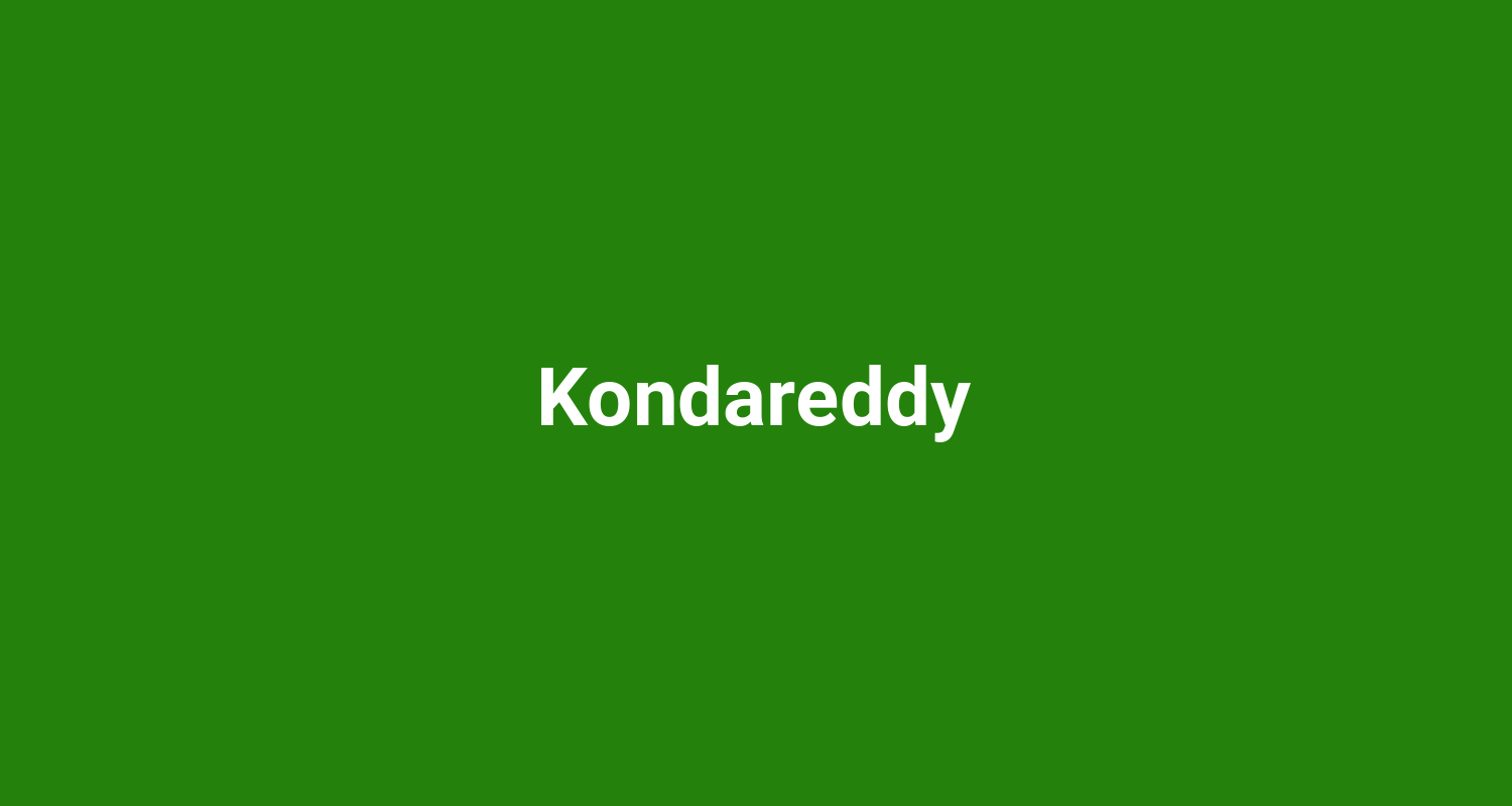 Kondareddy