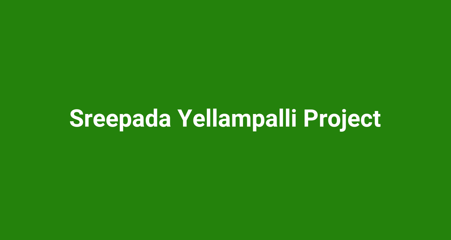 Sreepada Yellampalli Project
