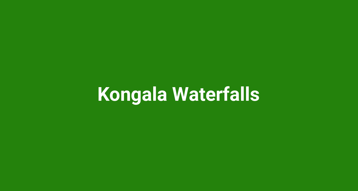 Kongala Waterfalls