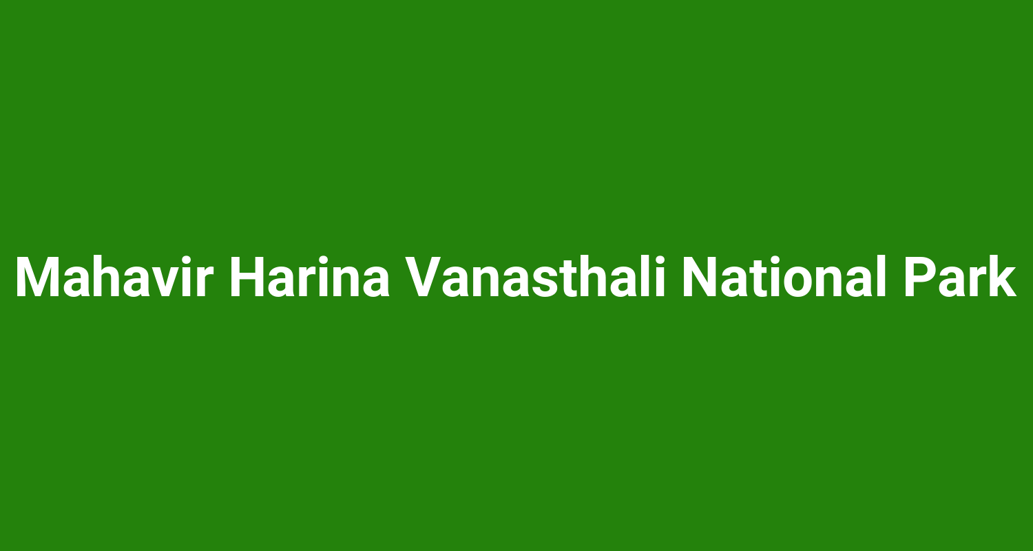 Mahavir Harina Vanasthali National Park