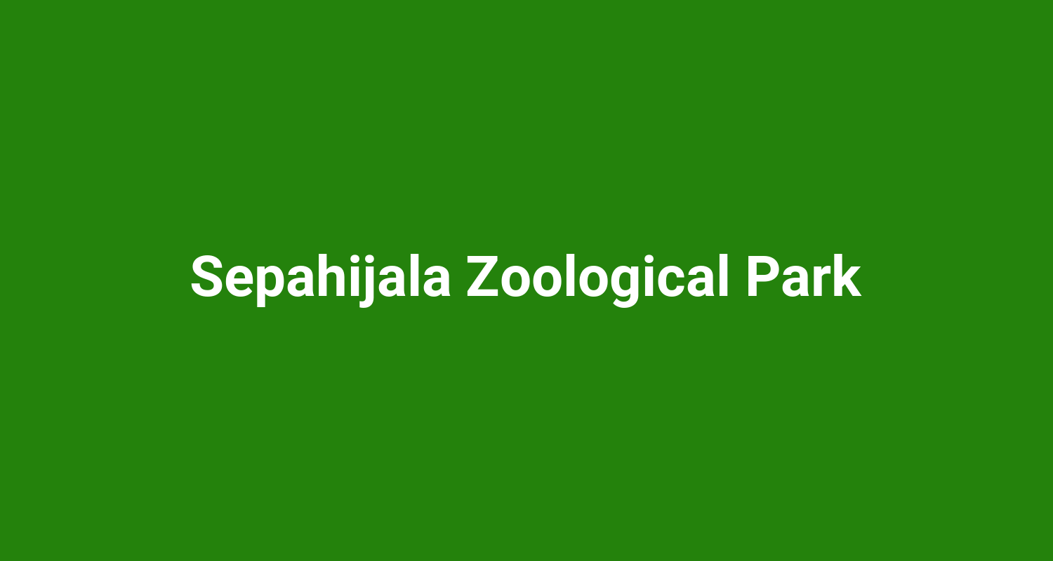 Sepahijala Zoological Park