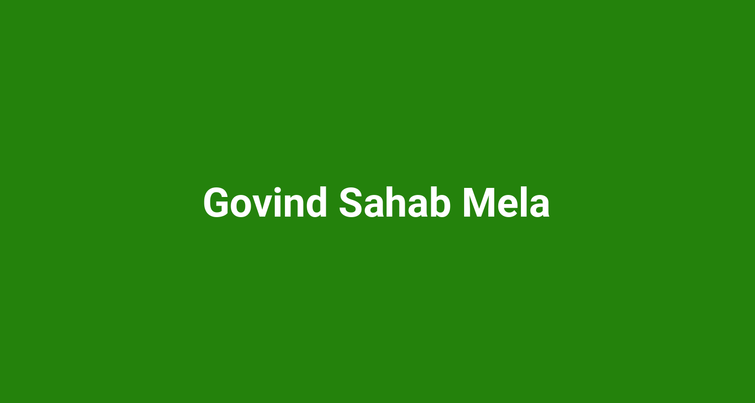 Govind Sahab Mela