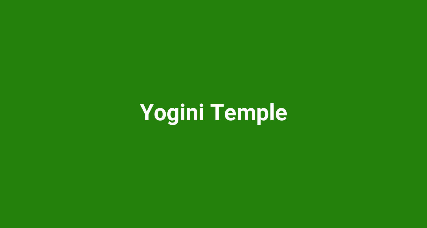 Yogini Temple