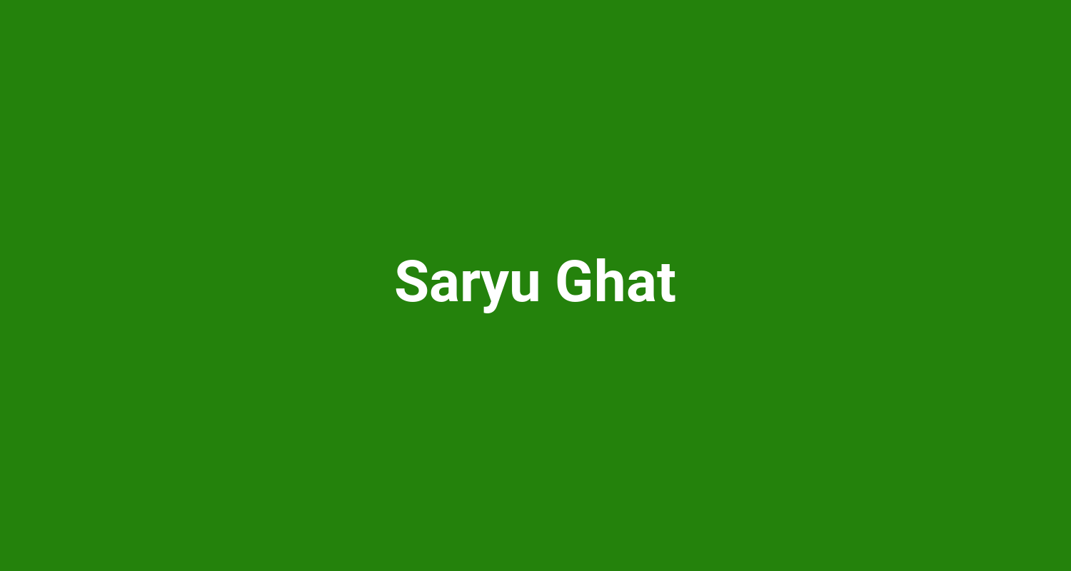 Saryu Ghat