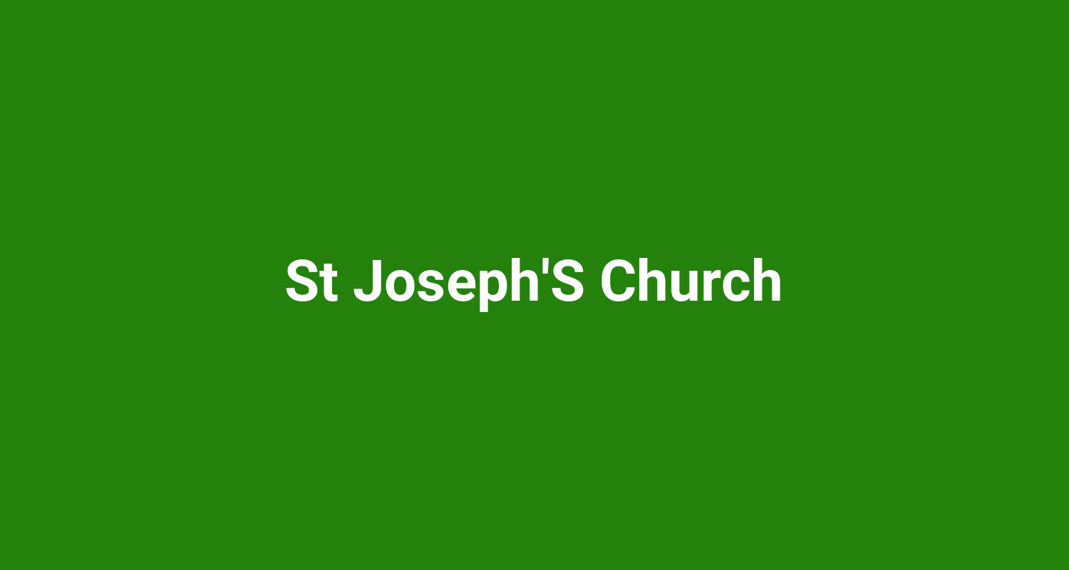 St JosephS Church